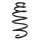 Suspension spring front axle coil spring Ø154mm SPIDAN for e.g. OPEL Astra J