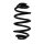 Suspension spring rear axle coil spring Ø146mm SPIDAN for e.g. OPEL Astra J