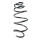 Suspension spring front axle coil spring Ø157mm SPIDAN for e.g. OPEL Insignia