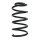 Suspension Spring Rear Axle Coil spring with constant wire diameter SPIDAN for OPEL Corsa E