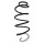 Suspension spring front axle coil spring Ø154mm SPIDAN for e.g. PEUGEOT 208 I