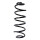 Suspension spring rear axle coil spring Ø115mm SPIDAN for e.g. PEUGEOT 208 I