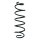 Suspension spring rear axle coil spring Ø129mm SPIDAN for e.g. RENAULT Laguna