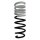 Suspension Spring Rear Axle Coil spring with inconstant wire diameter SPIDAN for BMW 5er