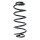 Suspension Spring Rear Axle Coil spring with inconstant wire diameter SPIDAN for OPEL Karl