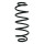 Suspension spring rear axle coil spring Ø121mm SPIDAN for HONDA Jazz III
