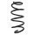 Suspension spring front axle coil spring Ø143mm SPIDAN for e.g. AUDI Q3