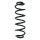 Suspension Spring Rear Axle Coil spring with constant wire diameter SPIDAN for AUDI Q3