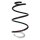 Suspension spring front axle coil spring Ø160mm SPIDAN for RENAULT Captur I