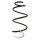 Suspension spring front axle coil spring Ø160mm SPIDAN for RENAULT Captur I