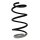Suspension spring front axle coil spring Ø164mm SPIDAN for e.g. RENAULT Laguna