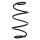 Suspension Spring Front Axle Coil spring with constant wire diameter SPIDAN for SMART Forfour Schrägheck