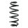 Suspension Spring Rear Axle Coil spring with constant wire diameter SPIDAN for SMART Forfour Schrägheck