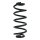 Suspension Spring Rear Axle Coil spring with constant wire diameter SPIDAN for e.g. RENAULT Twingo III