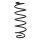 Suspension spring rear axle coil spring Ø124mm SPIDAN for MERCEDES and others