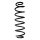 Suspension spring rear axle coil spring Ø108mm SPIDAN for e.g. AUDI A3
