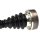 Drive shaft 45 teeth 615mm with screw SPIDAN for AUDI A4 B5
