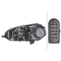 Main headlight left 12 V PY21W Halogen HELLA for VW Golf...