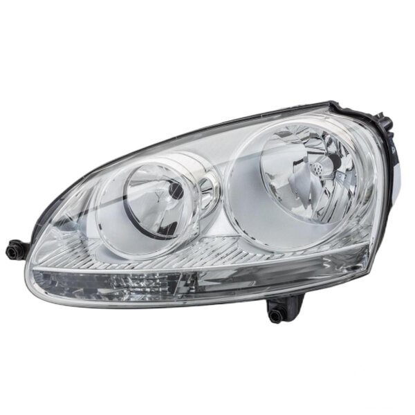 Main headlight left 12 V H7/H7 halogen HELLA for VW Golf V and others