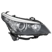 Headlight right 12 V PY21W Bi-Xenon HELLA for BMW 5 Series and others