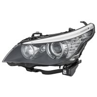 Headlight left 12 V PY21W Bi-Xenon HELLA for BMW 5 Series and others