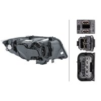 Headlight left 12 V PY21W Bi-Xenon HELLA for BMW 3 Series...