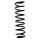 Suspension spring rear axle coil spring Ø108mm SPIDAN for e.g. VW Golf III
