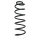 Suspension spring rear axle coil spring Ø134mm SPIDAN for CITROËN C8 and others