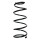Suspension spring front axle coil spring Ø179mm SPIDAN for e.g. CITROËN