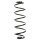 Suspension Spring Rear Axle Coil spring with constant wire diameter SPIDAN for CITROËN C3 I