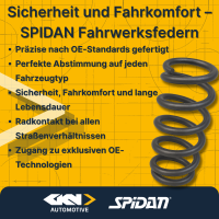 Suspension spring front axle coil spring Ø159mm SPIDAN for e.g. CITROËN BERLINGO