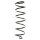 Suspension Spring Front Axle Coil spring with constant wire diameter SPIDAN for e.g. FIAT Stilo