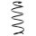 Suspension Spring Front Axle Coil spring with constant wire diameter SPIDAN for FIAT Punto