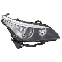 Headlight right 12 V PY21W Bi-Xenon HELLA for BMW 5 Series and others