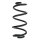 Suspension Spring Rear Axle Coil spring with constant wire diameter SPIDAN for HONDA Jazz II