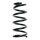 Suspension Spring Rear Axle Coil spring with constant wire diameter SPIDAN for HONDA Civic VII Stufenheck