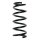 Suspension Spring Rear Axle Coil spring with constant wire diameter SPIDAN for HONDA Civic VII Coupe