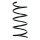 Suspension Spring Front Axle Coil spring with constant wire diameter SPIDAN for MERCEDES-BENZ A-Klasse