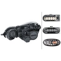Headlight right 12 V D1S/H7 Bi-Xenon HELLA suitable for e.g. MB E-CLASS