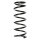 Suspension Spring Rear Axle Coil spring with constant wire diameter SPIDAN for e.g. NISSAN Almera II Hatchback