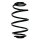 Suspension spring rear axle miniblock Ø145mm SPIDAN for e.g. OPEL Astra G Caravan