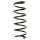 Suspension Spring Rear Axle Coil spring with constant wire diameter SPIDAN for OPEL Agila (A)