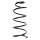 Suspension spring front axle coil spring Ø169mm SPIDAN for e.g. CITROËN C4 I