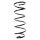 Suspension spring front axle coil spring Ø163mm SPIDAN for e.g. PEUGEOT 406