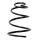 Suspension spring front axle coil spring Ø 90mm SPIDAN for e.g. PORSCHE Boxster