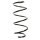 Suspension spring front axle coil spring Ø167mm SPIDAN for e.g. RENAULT Laguna