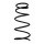 Suspension spring front axle coil spring Ø124mm SPIDAN for e.g. TOYOTA Yaris