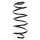 Suspension spring front axle coil spring Ø151mm SPIDAN for e.g. VW Golf V