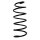 Suspension spring front axle coil spring Ø168mm SPIDAN for e.g. VOLVO S60 I