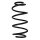 Suspension spring front axle coil spring Ø135mm SPIDAN for VW Lupo